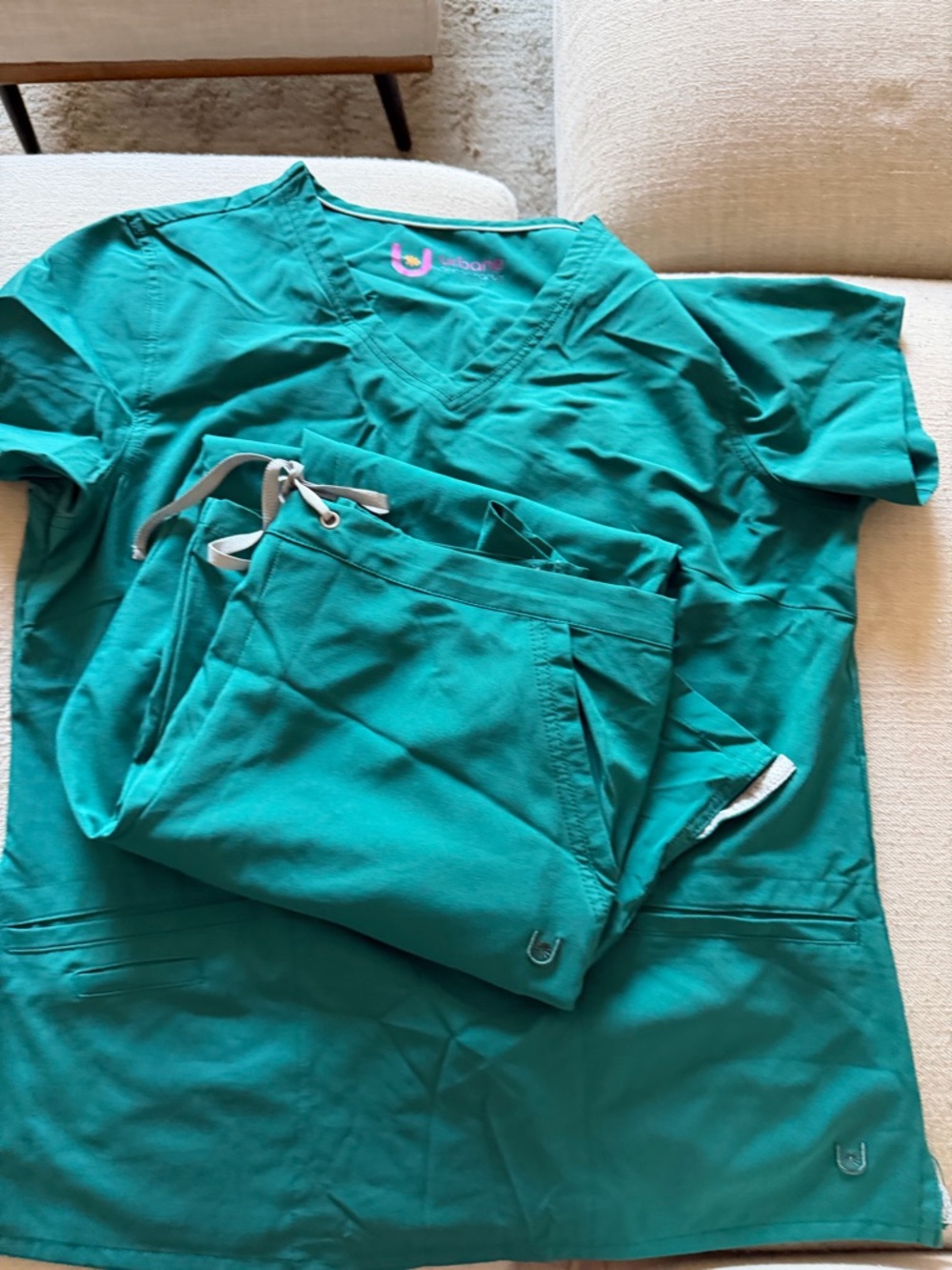 Urbane Scrub Top and Pants in Green